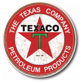 DRD&M Texaco Rustic Premium Vinyl Decal 2-Pack - Multiple Sizes - Vintage Oil Logo - 10 inch