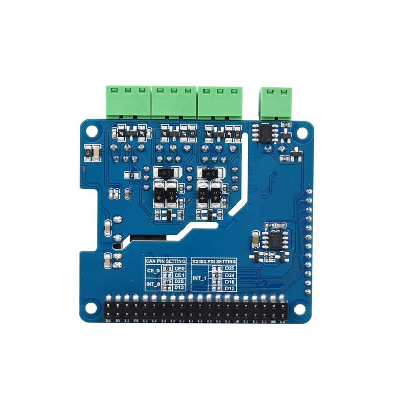 Isolated RS485 CAN HAT (B) for Raspberry Pi Series, SPI