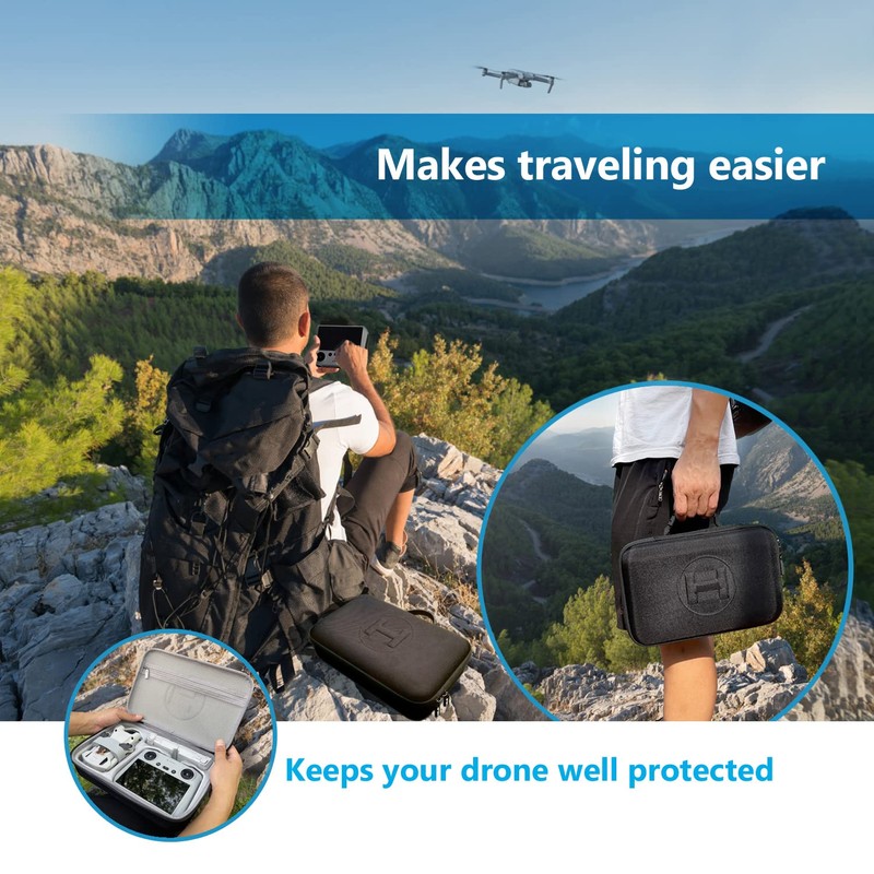 JSVER Case for DJI Mini 3 Pro/Mini 3, Carry Case