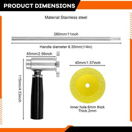 Inside Pipe Cutter for PVC Pipe Cutter,with 4 Diamond Grit Cutting Wheel And Handle,7 Inch Adjustable Cutting Depth,Fit for 1-1/2 Inch to 8 Inch Pipe,1/4in Hex Shank Fit for Impact Drivers And Drills