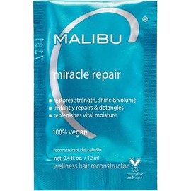 Malibu C Miracle Repair Hair Reconstructor - Nourishing Treatment for Weak, Damaged Strands - Flax Protein & Vitamin B5 for Moisture