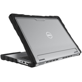 Gumdrop DropTech Custom Case Dell Latitude 5350 | 5340 13-inch (2-in-1) - Drop Tested Protection, Rubberized Thread on Sides, Seamless Asset Tagging, Snap in Installation for School or Work - Black