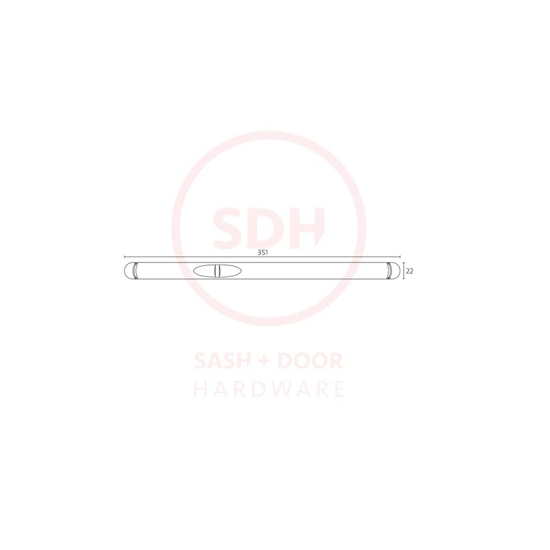 Titon XR16 Trickle Vent (351mm x 22mm) - Black