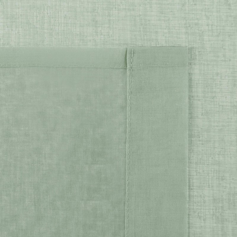 DWCN Short Sheer Curtains for Kitchen/Dinning Room - Faux Linen