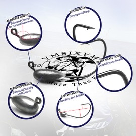 VMSIXVM Tube Lures Tube Baits Tube Jig Heads Kit, Tube Worm Jigs Soft Plastic Tube Grub Baits Hook for Bass, Crappie, Trout, Tube Rigs Crappie Lures Tube Swimbaits for Freshwater Saltwater