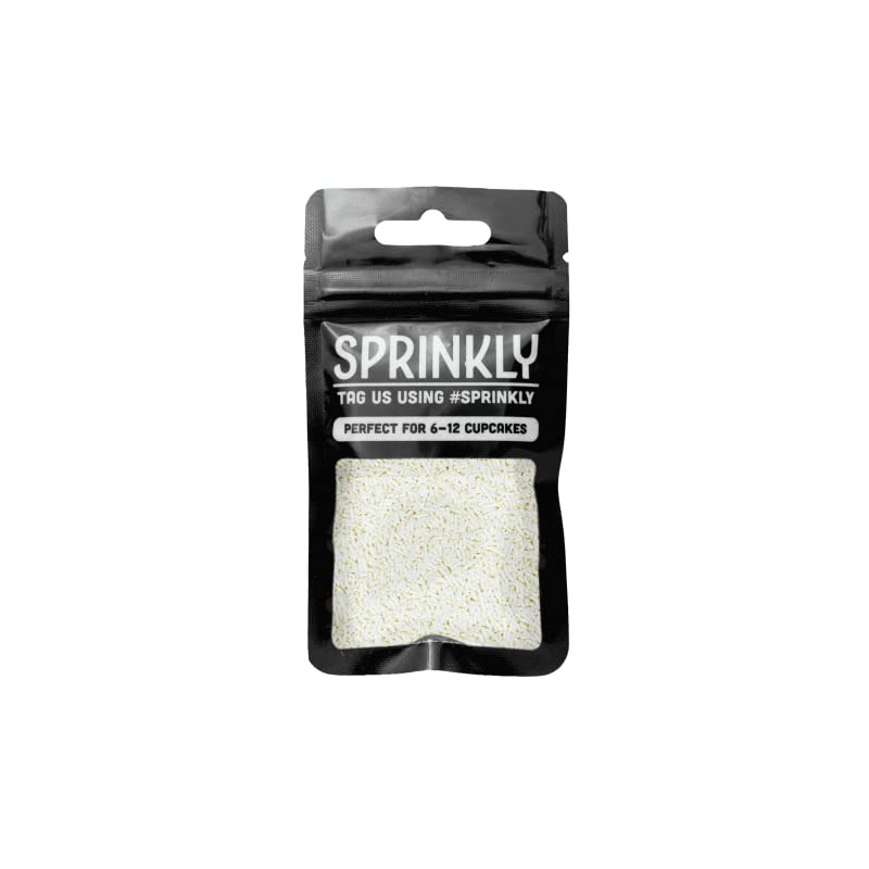 SPRINKLY - Matt Sugar Strands - White - 30g