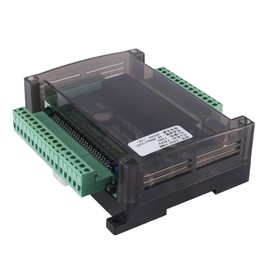 Hopbucan 1 Piece FX3U-24MR PLC Industrial Control Board 14 Input 10 Output 2DA with 485 Communication and (A)