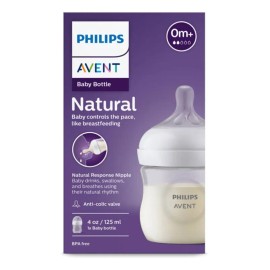 Biberon Avent Natural Response De 125 Ml / 4 Onzas Traslúcido