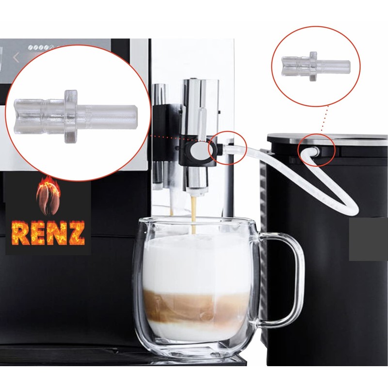 Milk Hose 3x & Connection Nipple 6x for Fully Automatic