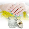 Rolabling Glass Crystal Dappen Dish with Lid for Acrylic Nail