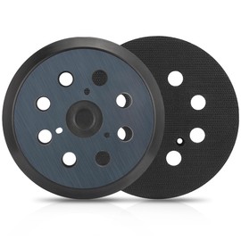 BESPOTCL 125 mm Sanding Disc, 2 Pieces 8 Hole Velcro Sanding Disc Replacement Pad Compatible with Makita Orbital Sander BO5010 BO5030K BO5031K BO5041K, Replacement Parts 743081-8/743051-7