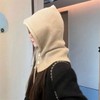 TenbyTen knit button hood neck warmer / 니트 단추 후드넥워머
