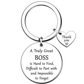 QMVMV Boss Keyring Gifts Thank You Boss Gifts for Coworker Manager Supervisor Leader Christmas Birthday Boss Day Leaving Going Away Retirement Gifts Goodbye Gifts for Boss Women Men