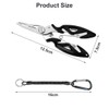 Toulifly Fishing Pliers, Hook Remover, Fishing, Multifunctional Fishing Pliers, Snap
