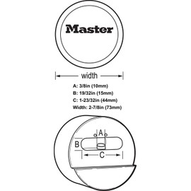 Master Lock Hasp/Hidden Shackle Keyed Alike Padlocks 770-6271KA