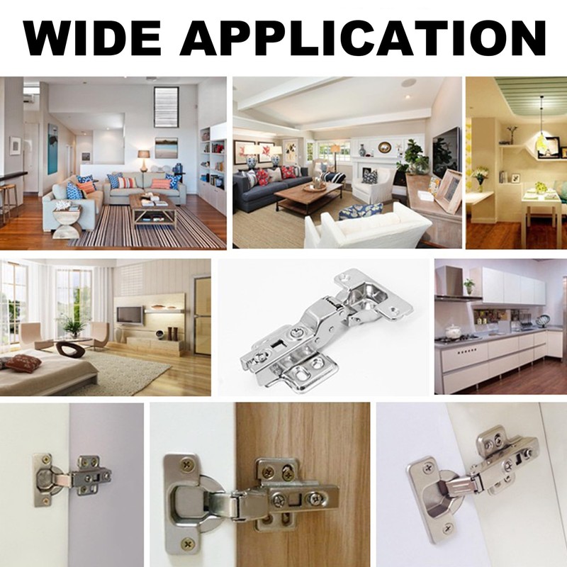 Cezmkio 135°Soft Closing Cabinet Hinges 2 Packs, Kitchen Cabinet Hinges,