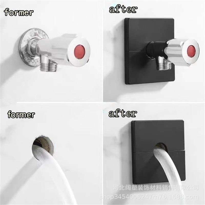 Wall Split Flange Plumbing Cover Plates, Square Shower Arm Flange