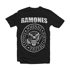 Impact Men's Ramones Presidential Seal T-Shirt, Black, X-Large