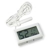 ARCELI 2-in-1 Digital LCD Embedded Thermometer Hygrometer with External for