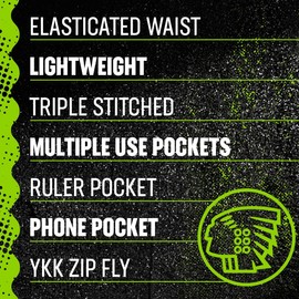 Apache Men's Work Navy Shorts | Banff Lightweight Cargo Short | Navy 34 Waist UK | Elasticated Waist | Durable Triple Stitch | Multi Pocket Features