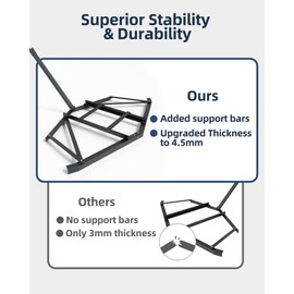 Driveway Drag Gravel [with 2 Adjustable Bars], Heavy Duty Steel [100 LBS Max] Driveway Grader Harrow for ATV, UTV, Garden Lawn Tractors, Utility Tractors (66 inch)