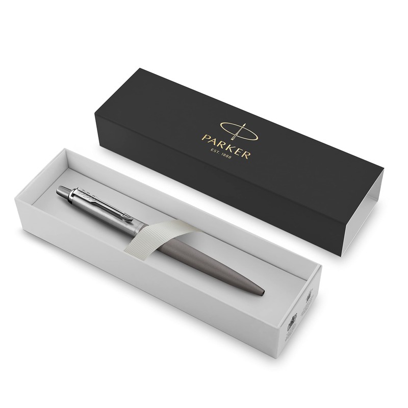 PARKER Jotter XL Ballpoint Pen, Chrome Trim, Medium Point, Blue