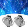 2PCS Snap Disc Temperature Switch Bimetal Engineering Plastic 25A Thermostat