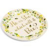 Bee Paper Plates for Gender Reveal Party (7 In, 48