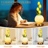 Strackvial Tulip Table Lamp, Rechargeable Cordless Touch Dimming Artificial Tulip
