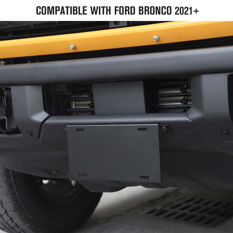 Jimen for Bronco License Plate Holder, Front License Plate Frame