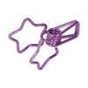 100pcs Star Binder Clips Cute Cartoon Hollow Strong Clamping Force