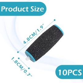 10 Stück Ersatzrollen Kompatibel mit Scholl Velvet Smooth,Scholl Hornhautentferner Ersatzrollen,Ersatzrollen Hornhautentferner für Scholl Velvet Smooth Hornhautentferner Nachfüll-Rollen