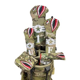 ROBUSTIN Golf Headcover Set Driver Fairway Wood Utility Camo (Utility, Beige Camo)