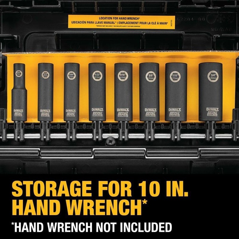 DEWALT Impact Socket Set, SAE, 3/8-Inch, 10-Piece (DW22838)