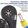 HKS Ferrule Crimping Tool AWG 30-5, Hexagonal Self-Adjusting Ratchet Crimper