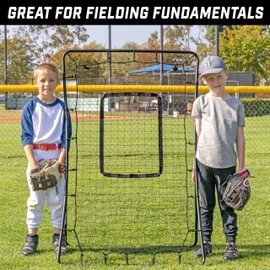GoSports GoSports 5 x 3 ft Baseball & Softball Pitching and Fielding Rebounder - Pitch Back Net with Strike Zone