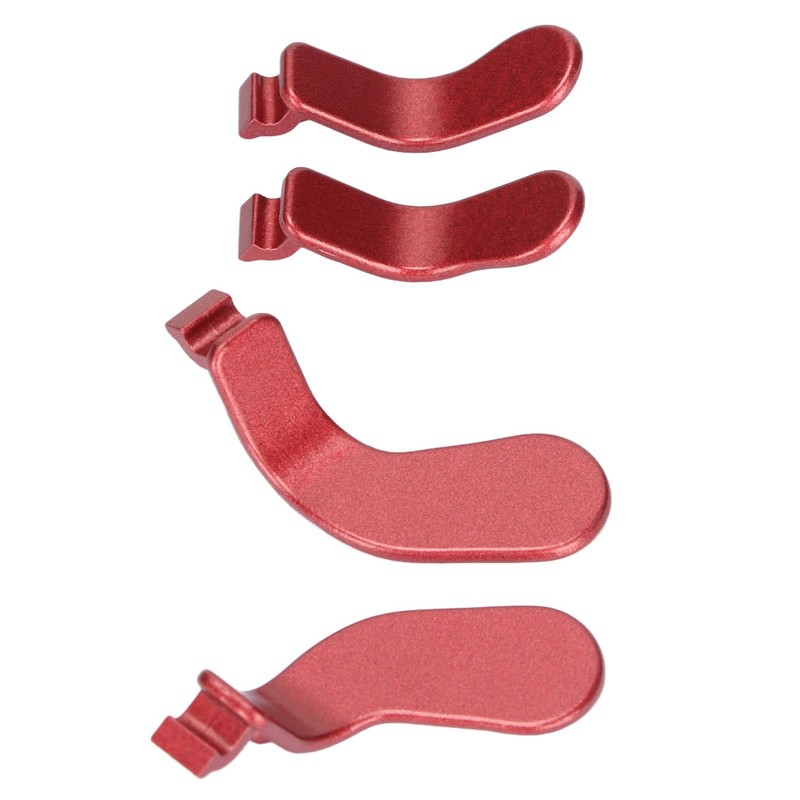Controller Paddles, 4 Pieces Red Metal Stainless Steel Paddles Hair
