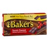 Bakers Semi Sweet Baking Chocolate Bar, 4 Ounce -- 12