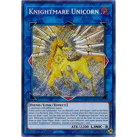 Knightmare Unicorn - FLOD-EN047 - Secret Rare - 1st Edition - Flames of Destruction