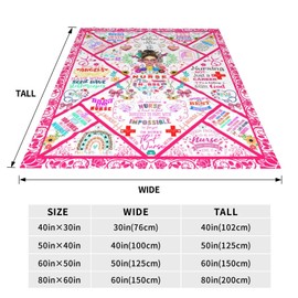 Nurse Gifts for Women,Gifts for Nurses,Nurses Week Gifts,Nurses Appreciation Gifts,Nurse Graduation Gifts,Nursing Student Gifts,Nurse Practitioner Gifts,RN Gifts for Nurses,Nurse Blanket 60"X50"