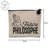 Tasche aus Leinen – Future Philosoph Passion Beruf – Kosmetiktasche