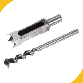 WorkBless 1" Woodworking Mortise Bit, Square Hole Drill Bit, High-Carbon Steel Hollow Chisel Mortise Power Tool for Woodworking