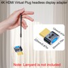 QIANRENON HDMI Headless Display Virtual Dummy Plug HDMI Screenless Remote
