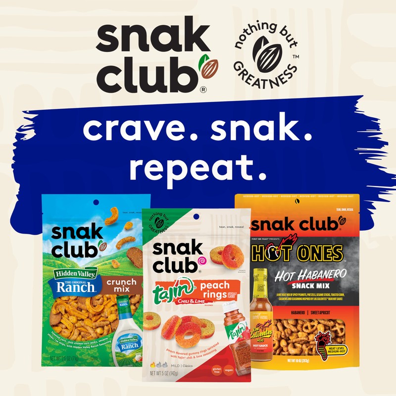 Snak Club Yogurt Trail Mix with Raisins, Peanuts, Dried Dates,