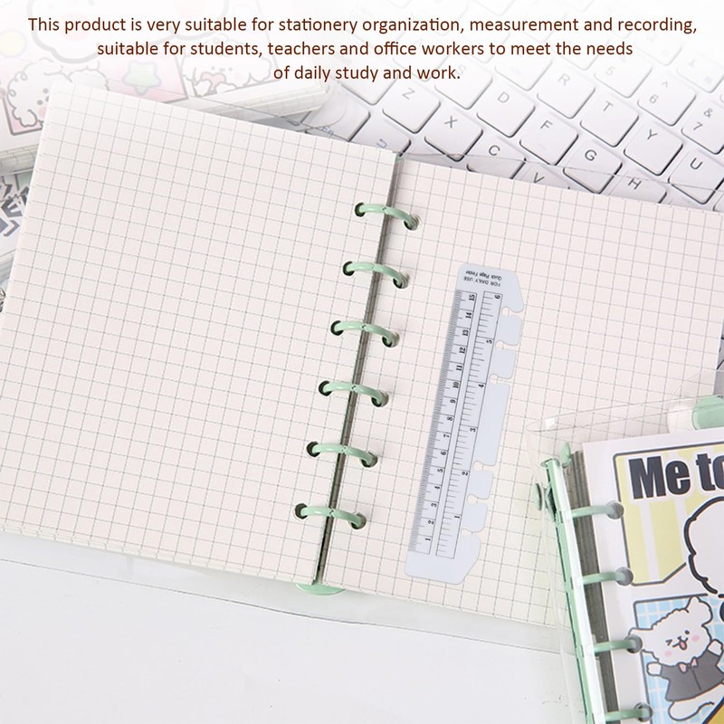 2 Dividers, 2 Storage Pockets, 2 Soft Rulers, 2 Graph