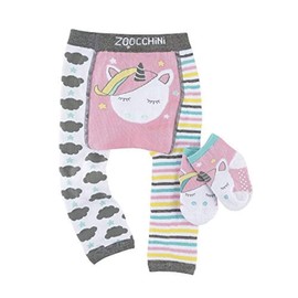 Zoocchini zo-12504 – 6-12 m Set Leggings and Socks Non-Slip, Unicorn, 6 – 12 Months