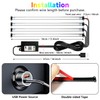 GZ5CG Car Footwell Lights 72 SMD Interior Ambient Lights Multicolor
