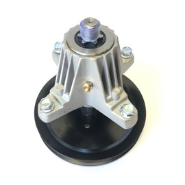 Updated (Threaded mounting Holes, Bolts Included) Spindle - Compatible with: MTD Spindle 918-04865A, 618-04636, 918-04636, 618-04636A, 918-04636A