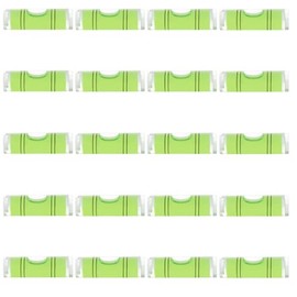 JYK 20pcs Round Bubble Level 9.5x34mm Mini Circular Bullseye Spirit Levels for Leveling Camera Tripod Telescope Workshop Turntable Pictures Frame