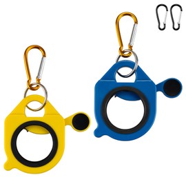 LYNCSEDAR 2Pack Zip Tie Holder, Yellow & Blue Cable Tie Holder, Carabiners in Two Colors, Tradie Bits Zip Ties Organizer for Tool Belt to Help Electrician with Storage of Ties Holders or Ziptie